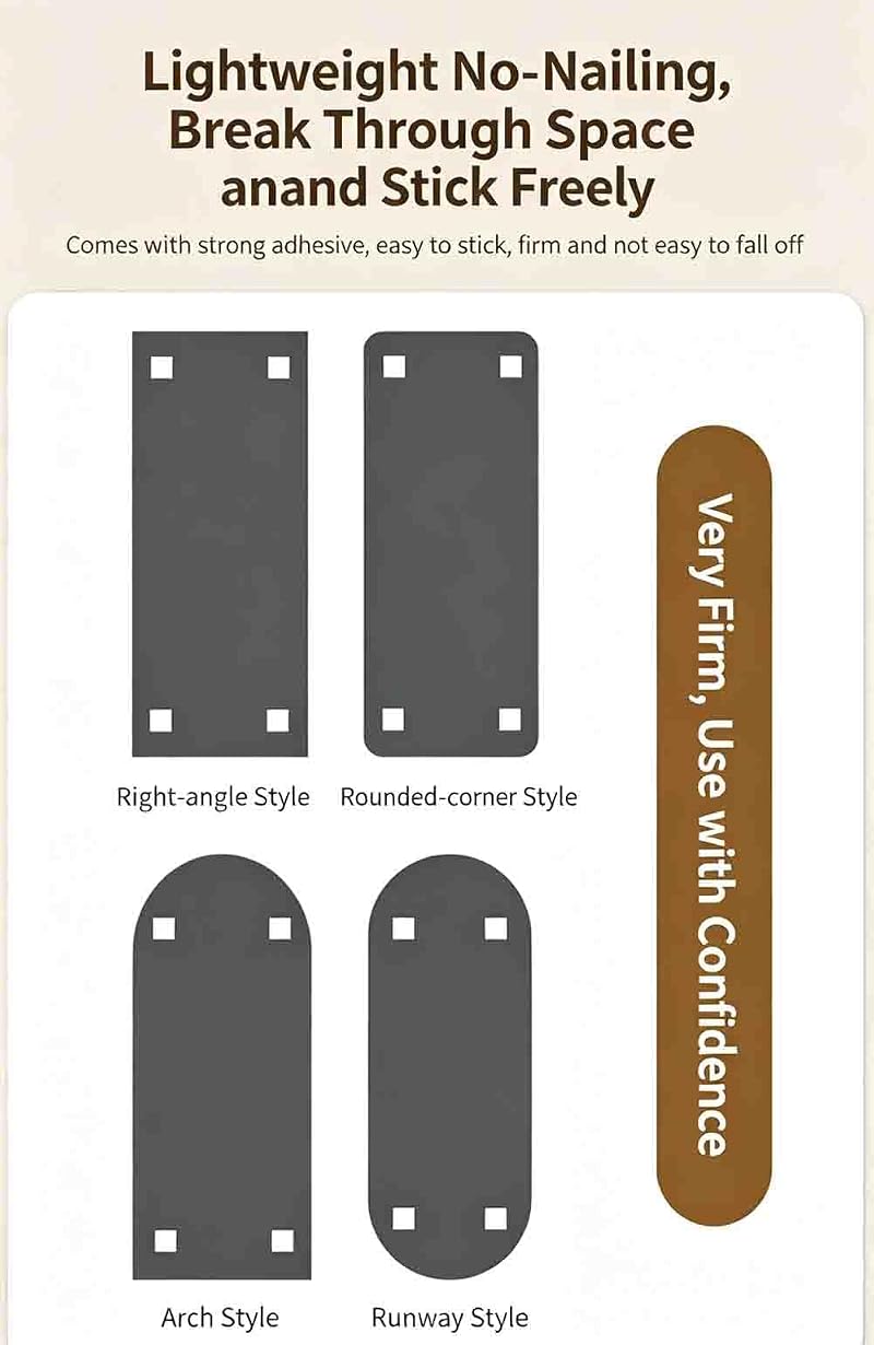 Self-Adhesive Full-Length Mirror Tile, 7.8x12 in, Pliable Acrylic Dress Mirror for Rentals