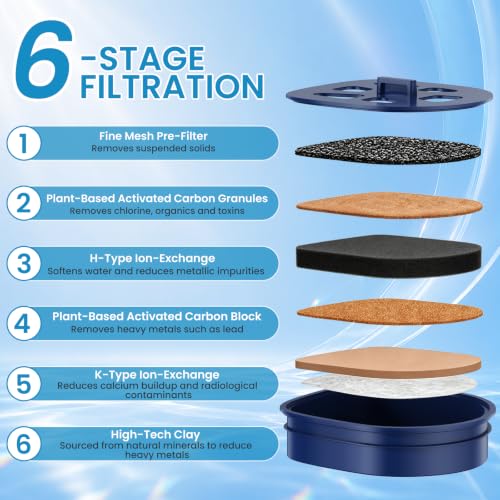 2-Pack Water Filter Cartridges for LARQ Pitcher - Advanced Carbon Replacement