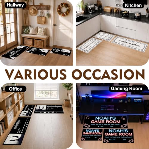 Personalized Music Rug - Custom Photo Non Slip Floor Mat with Music Design