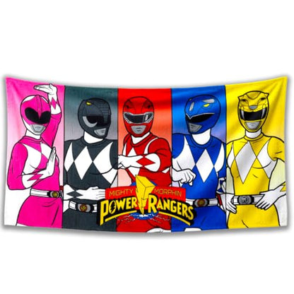 Large Microfiber Power Rangers Beach Towel for Kids & Adults