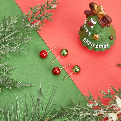 Christmas Vase Filler Pearls - 5 Sizes Red & Green Acrylic Beads - Holiday Decor - Variation of THIS listing