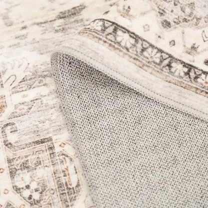 Washable Hallway Runner Rugs 3x8: Soft Ultra Thin Low Pile Carpet Machine Washable Indoor Lightweight Rug Runner Anti Slip Backing Rugs for Living Room Bedroom Kitchen 3'x8' Beige