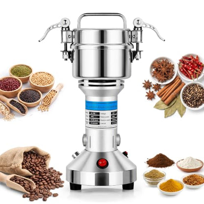 Electric Grain Mill Grinder 150g 850W 28000 RPM for Dry Grains and Spices