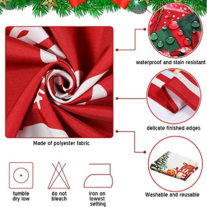 Christmas Tablecloth 52 x 70 Inch Rectangular Snowman Gnome Holiday Decor
