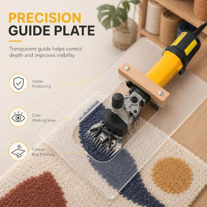 Electric Carpet Trimmer with Adjustable Speed and Shearing Guide – 690W Heavy Duty Tool