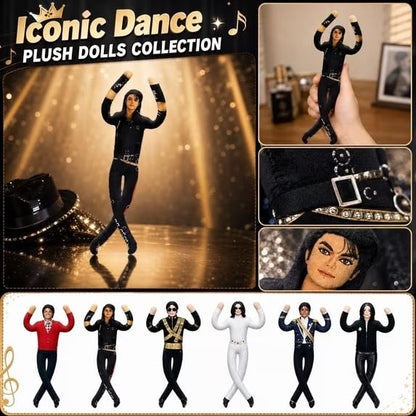 6-Piece Pop Star Plush Doll Set with Bendable Wire Armature - Iconic Music Legends