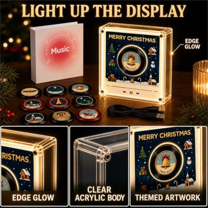 Christmas Vinyl Player Fridge Record NFC Music Box Set - Variation A