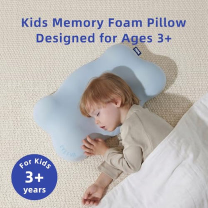 Iceland Blue Toddler Memory Foam Pillow 11x19 Inch - Cradling & Support
