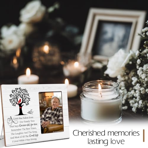 Memorial Picture Frame - Sympathy Gifts for Loss of Loved One, 8x10 Wood Photo Frame