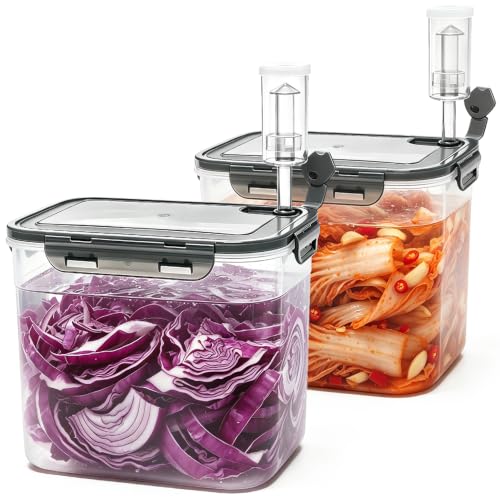 1 Gallon Plastic Fermentation Jar with Airlocks - Homebrew & Food Storage