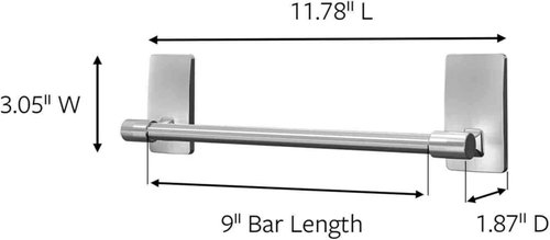 Command Towel Bar - Water-Resistant Strips for Bathroom Organization | Easy Installation