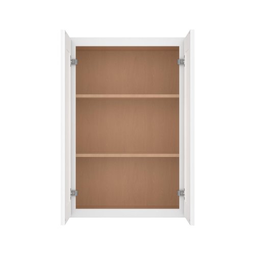 Furinno Shaker Wall Kitchen Cabinet 2-Doors-2 Shelves, Ready to Assemble, 12 D x 24 W x 36 H, White