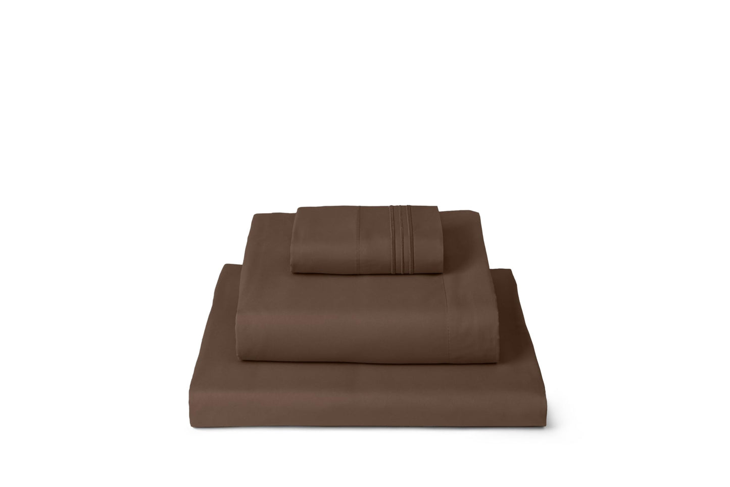 Mellanni Twin Sheets Set - 3 PC Iconic Collection Bedding - Hotel Luxury, Extra Soft, Cooling Bed Sheets - Wrinkle, Fade, Stain Resistant (Twin, Brown)