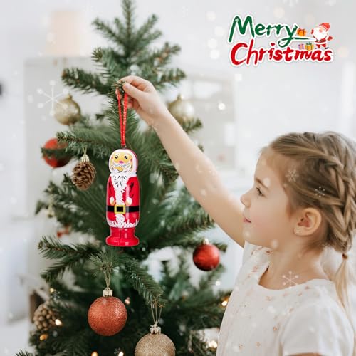 Funny Santa Christmas Ornament - Naughty Stretchable Santa Claus Pendant with Lights & Voice - Santa Claus Variation