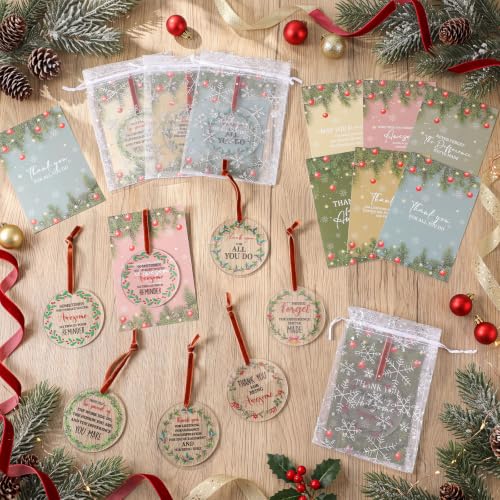 Christmas Appreciation Wreath Gifts Set - Coworkers 24 Pcs Holiday Decor