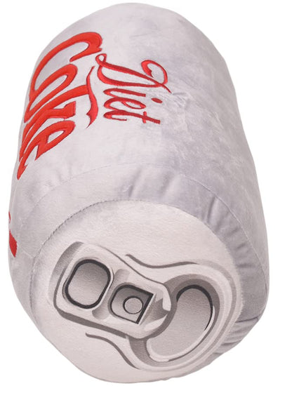 Mark Feldstein & Associates Coca Cola Diet Coke Can Classic Gray Embroidered Plush Throw Pillow, 13 in