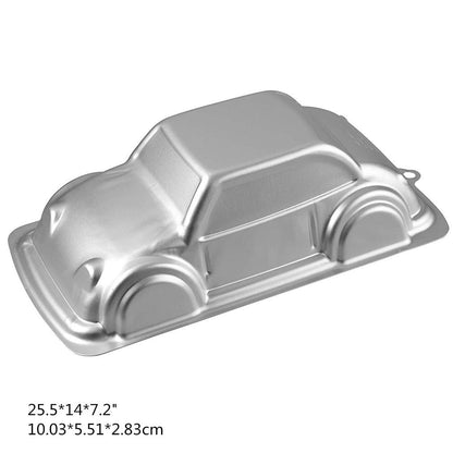 Aluminum Cake Mold 3D Car Shape Baking Pan DIY Birthday Cake Mould Kitchen Supplies