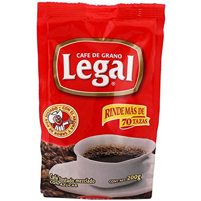 Cafe Legal Mexican Ground Coffee 7 Ounces (Pack of 2) - Cafe Legal Mexicano (Pack of 2)