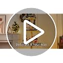 Extra Large 5.04 Ft Wooden Christmas Tree with Shelves - Holiday Village Display Stand