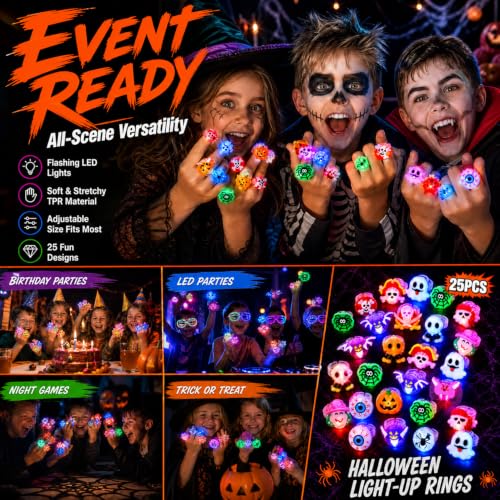 25Pcs Halloween Party Favors for Kids Trick-or-Treat Toys