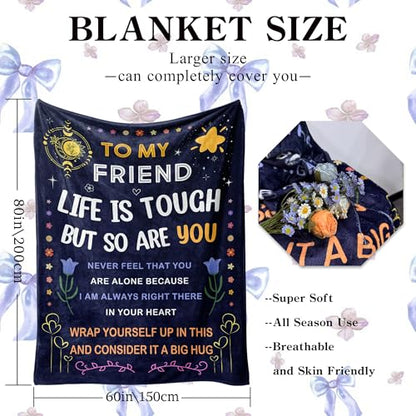 Friendship Gifts for Women - To My Friend Blanket 60x80 Inches - Variation of Friendship Gifts / 60x80
