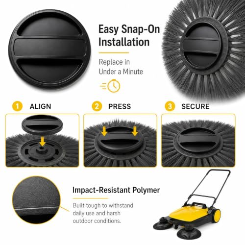Outdoor Sweeper Side Brush Cover Replacement for Karcher S4 Twin Sweeper