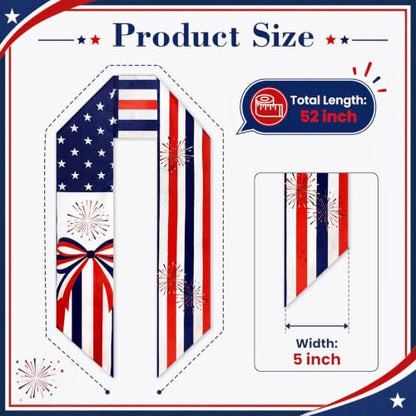 6 Pcs Seasonal Wreath Sash Ribbon for Front Door & Holiday Decor - Variation 1