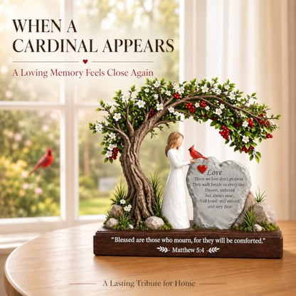 DEZI- Cardinal Gifts for Women Sympathy Bereavement Gift for Loss of Loved One - Cardinal Figurine