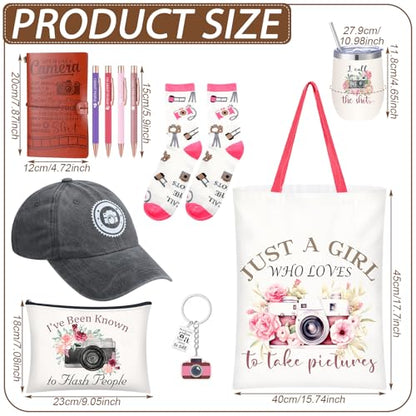 Pink Photography Gift Set for Male Photographers - Camera Lover Christmas Gift