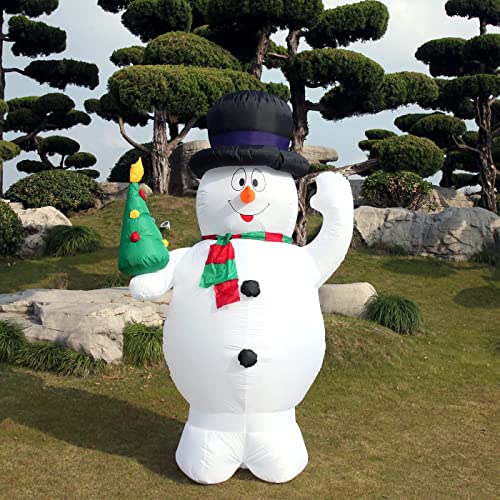 8FT Snowman Inflatable Christmas Decoration with LED Lights - Outdoor Yard Holiday Decor - Variation of THIS listing