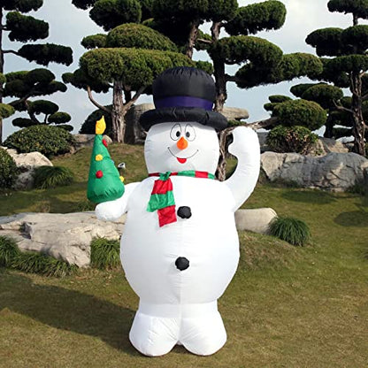 8FT Snowman Inflatable Christmas Decoration with LED Lights - Outdoor Yard Holiday Decor - Variation of THIS listing