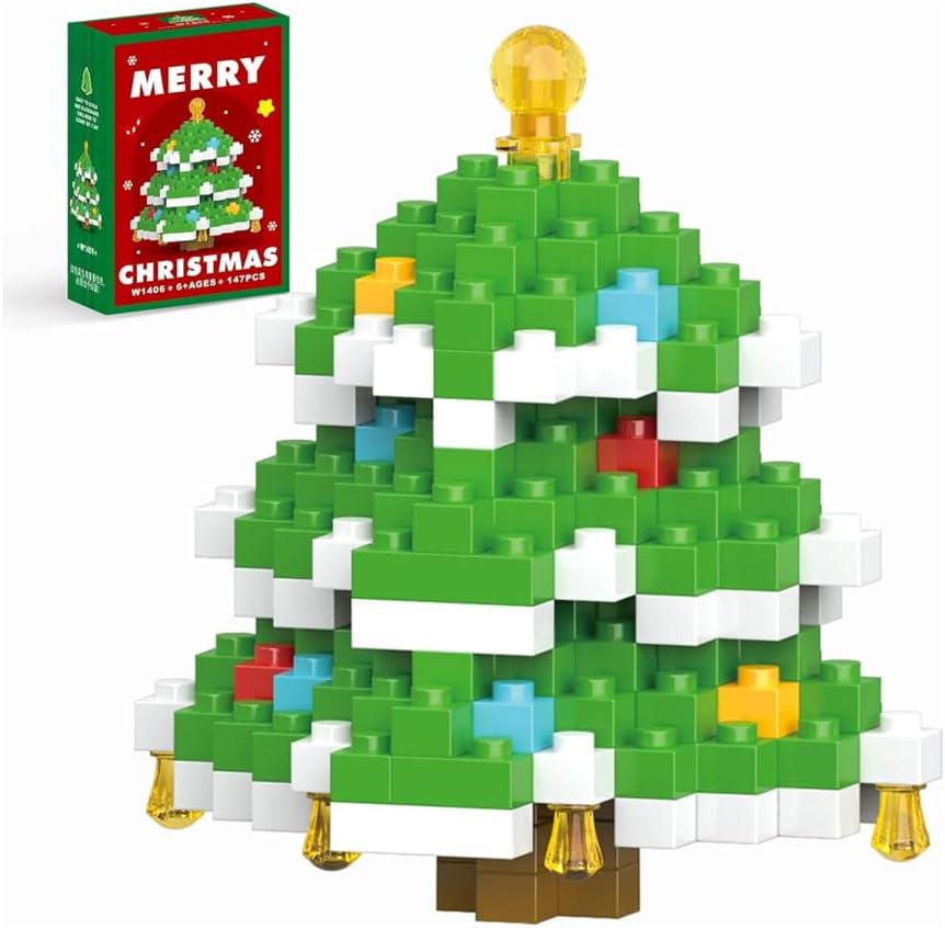 Christmas Tree Holiday Figurines - Perfect Party Favors for Stuffers & Gifts