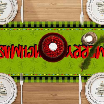 Christmas Table Runner 13x72 Inch Christmas Xmas Winter Holiday Decorations and Supplies for Home Kitchen Dining Room Table Decor