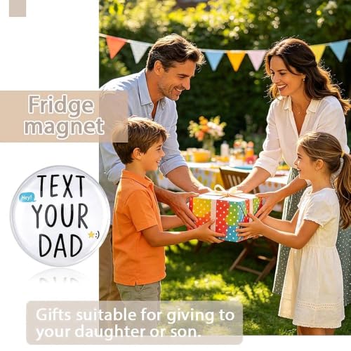 Text Your Dad Fridge Magnet Christmas Birthday Stocking Stuffer - Dad