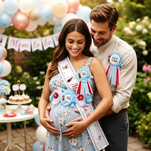 Baby Shower Decorations Set - Bluepop Theme for She's Ready to Pop