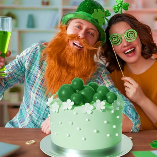 Dark Green Cake Topper Balls 20 Pcs for Birthday Party Decorations