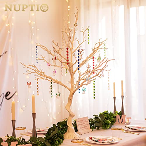 Artificial White Christmas Tree Branch - 3.44 Feet, Wedding & Holiday Decor Variation 3ft 5in - White