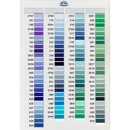 DMC Six Strand Cotton Embroidery Floss 700-799