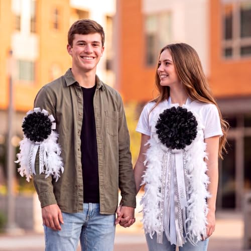 Homecoming Mum Decorations Set Feather & Silk Flower DIY Supplies