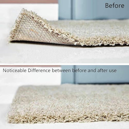 Non-Slip Rug Grippers 24 Pack - Carpet Corner Fixing Pads for Hardwood & Tile