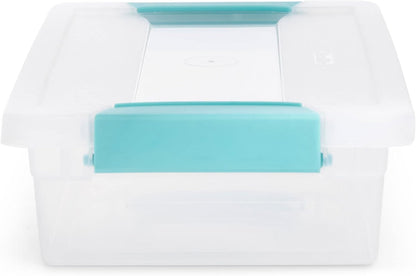 Sterilite Large & Small Clip Plastic Storage Organizer Bins - 12 Pack & 6 Pack Options