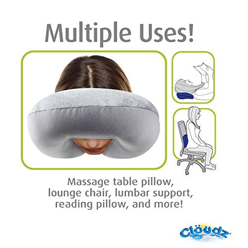 PRYM1 by Cloudz Microbead Patterned Travel Neck Pillows - Deer