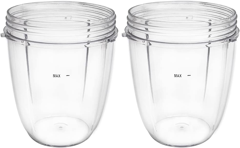 NutriBullet Replacement Cups - Compatible 600W & 900W Blender - Set of 2 | 18oz Size