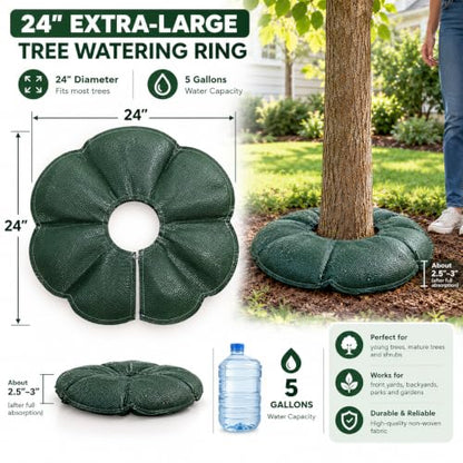 Tree Watering Bags Slow Release Irrigation Ring for Trees 24 Inch