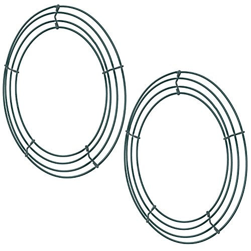 12-Inch Christmas Wire Wreath Frame Round Wreath Form for DIY Holiday Decor