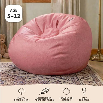 Jellybean Jam Classic Bean Bag Chair for Kids - Lightweight & Durable