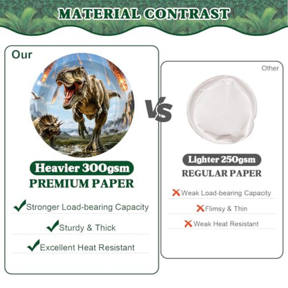 Dinosaur Party Decorations Serve 24 - Birthday Party Supplies Including Plates, Balloons & Banner