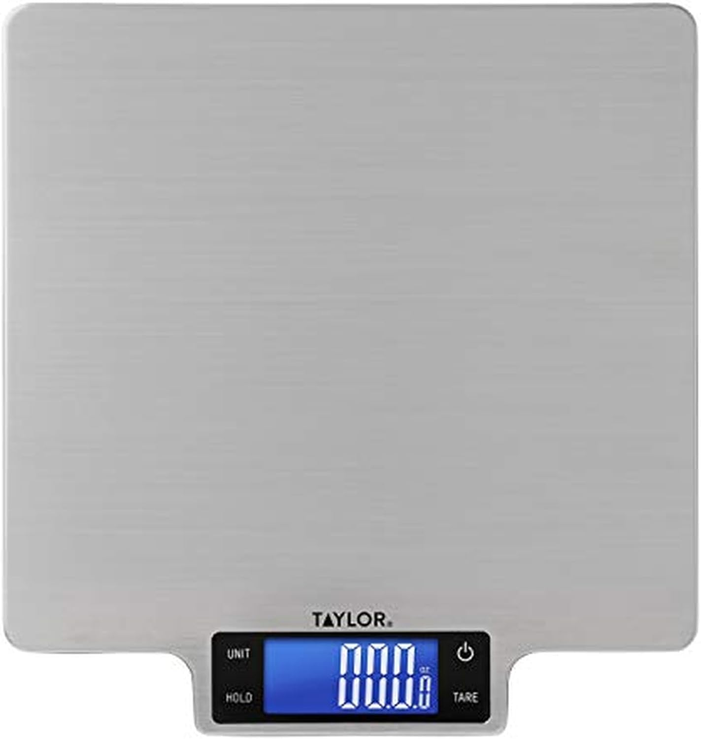 Taylor 22lb Ultra-Precise Digital Kitchen Scale - Stainless Steel Design, Silver Finish