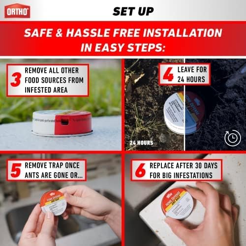 Ortho Home Defense Ant Traps - 10 Pack Metallic & Adhesive Indoor/Outdoor Ant Killer