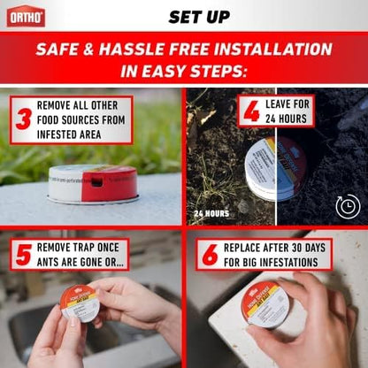 Ortho Home Defense Ant Traps - 10 Pack Metallic & Adhesive Indoor/Outdoor Ant Killer